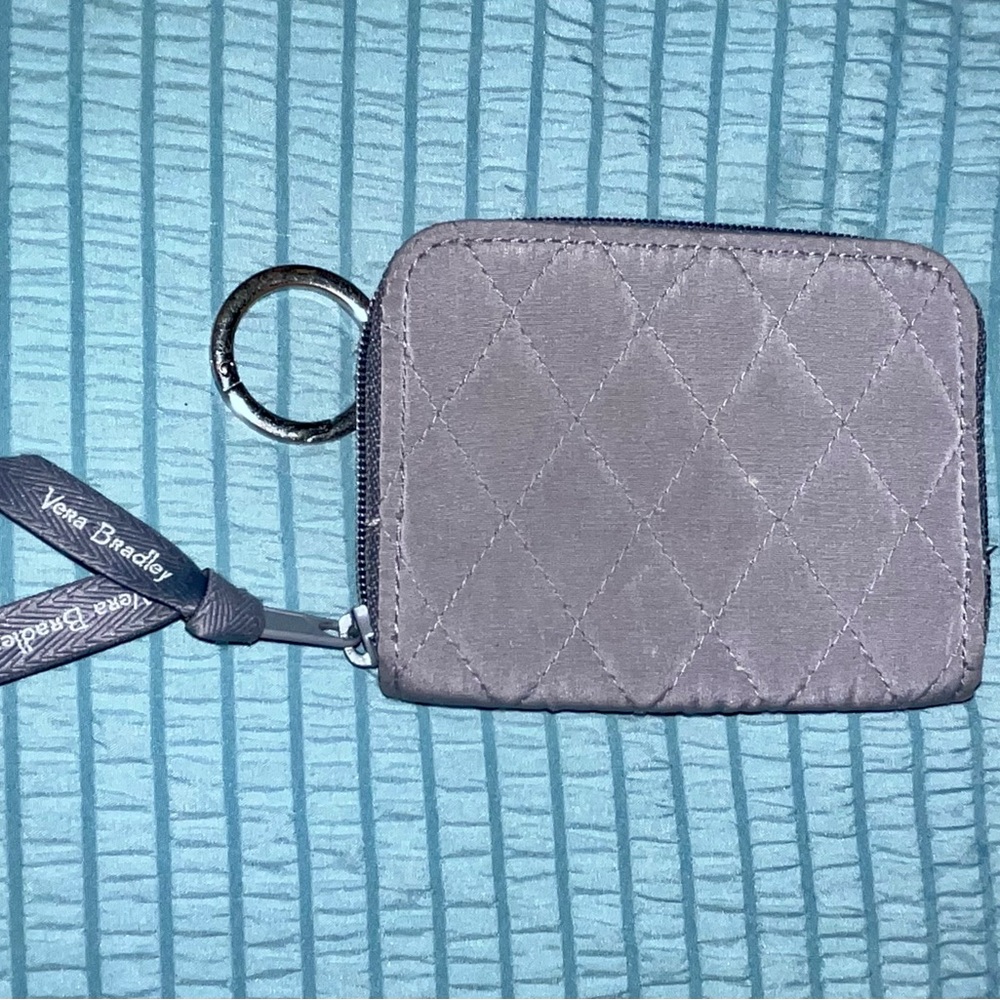 Vera Bradley Quilted Zip Card Case